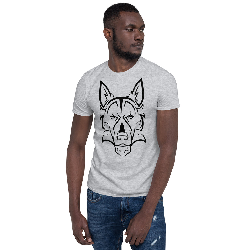 German Shepherd Abstract Short-Sleeve Unisex T-Shirt
