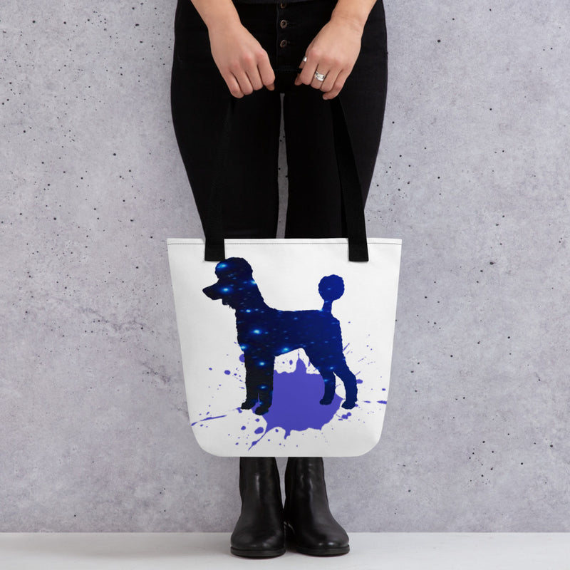 Blue Poodle Tote bag